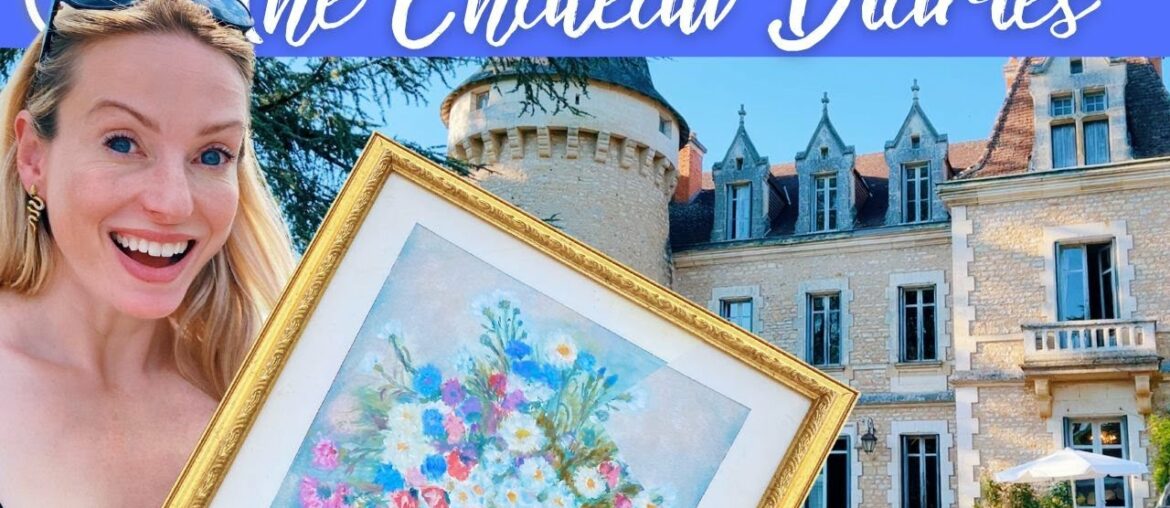 ANTIQUING in the Dordogne + MY FATHER'S ART IS MADE INTO TILES!!!