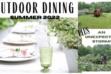 Outdoor Garden Party ~ Summer Garden Party ~ Outdoor Dining ~ Outdoor Tablescape~Simple Table Decor