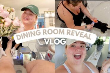 DINING ROOM REVEAL, DOG BATH, PEDICURE + COOKING | VLOG