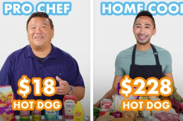 $228 vs $18 Hot Dog: Pro Chef & Home Cook Swap Ingredients | Epicurious