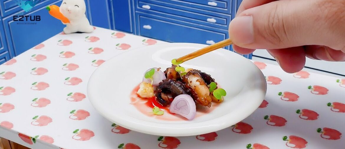Step by Step Mini Fried Octopus with Soy Sauce / Easy Fried Octopus Recipe / Food Cooking Step by Step Mini Fried Octopus with Soy Sauce / Easy Fried Octopus Recipe / Food Cooking