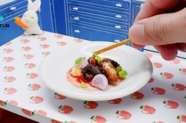 Step by Step Mini Fried Octopus with Soy Sauce / Easy Fried Octopus Recipe / Food Cooking