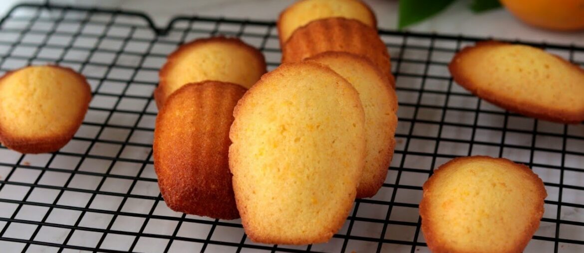Orange Madeleines | How to make orange Madeleines | French butter cake recipe Orange Madeleines | How to make orange Madeleines | French butter cake recipe