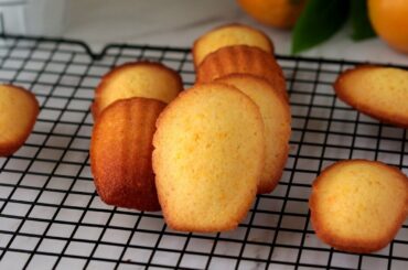 Orange Madeleines | How to make orange Madeleines | French butter cake recipe