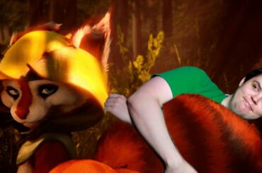 Bulldog Is Very Attached To Hoodwink's Tail