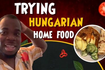 Trying Hungarian Food for the first time. Life in Budapest.