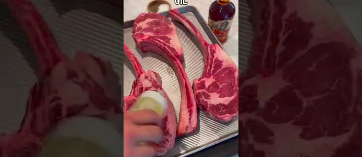 Tomahawk Steaks with French Onion Crust | Over the Fire Cooking by Derek Wolf Tomahawk Steaks with French Onion Crust | Over the Fire Cooking by Derek Wolf