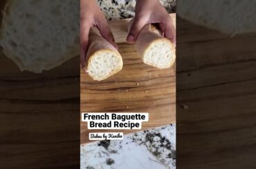 French Baguette Bread with crispy crust and soft crumb !!! Recipe video available on my profile now!