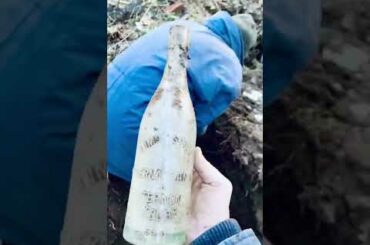 Rare bottle of 100 year old french wine