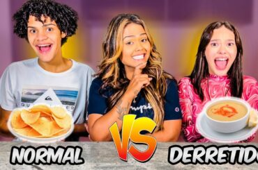 COMIDA NORMAL VS COMIDA DERRETIDA !!!