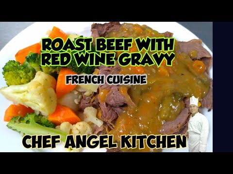 ROAST BEEF WITH RED WINE GRAVY / RESTAURANT QUALITY ROASTING RIB EYE STEAK, COMPLETE TUTORIAL ROAST BEEF WITH RED WINE GRAVY / RESTAURANT QUALITY ROASTING RIB EYE STEAK, COMPLETE TUTORIAL