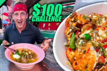 $100 Thai Street Food Challenge in Bangkok!! Expensive Bird Nest Soup!!