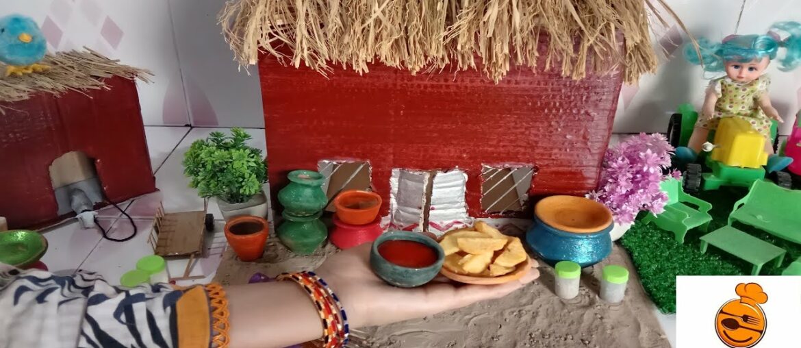 Mini Crispy French Fries/French Fries Recipe/Miniature Cooking/Pak Mini Food/ Mini kitchen/Mini