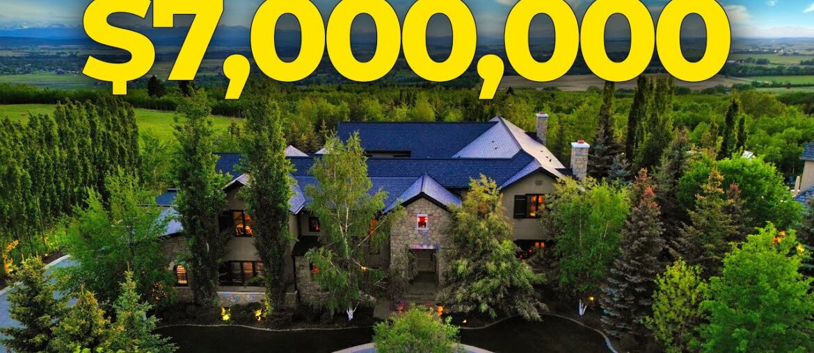 Touring a $7,000,000 Calgary Mega Mansion w/ a 25 Meter Pool! – A Tuscan Luxury Estate Touring a $7,000,000 Calgary Mega Mansion w/ a 25 Meter Pool! - A Tuscan Luxury Estate