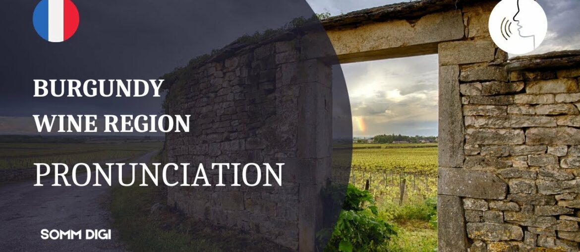 How To Pronounce The Names Of French Wines - Burgundy Edition - French Wine Pronunciation