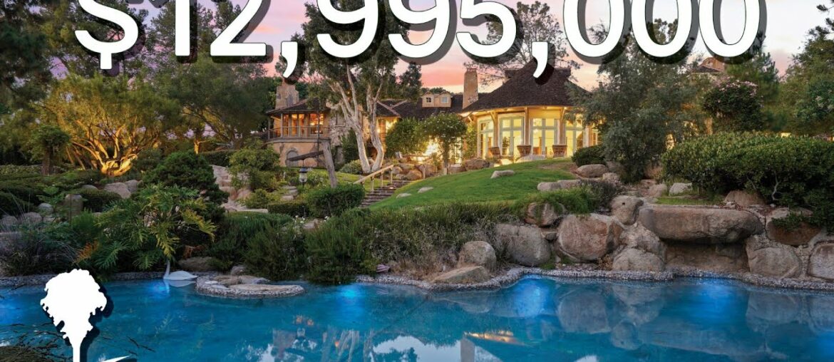 Tour an Architectural AWARD WINNING $12,995,000 French Estate in Rancho Santa Fe