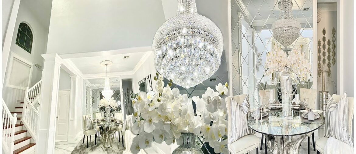 NEW EXTREME GLAM DINING ROOM REFRESH | decorate with me | shop with me & Haul