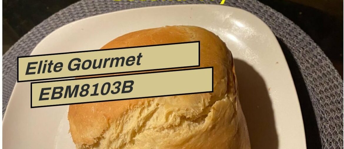 Elite Gourmet EBM8103B Programmable Bread Maker Machine, 3 Loaf Sizes, 19 Menu Functions Gluten...