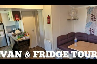 Eurocamp France Le Croix de Vieux Pont Van & barbecue food stocked fridge tour
