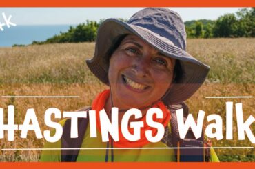 RYE TO HASTINGS COASTAL WALK | 4K | DAY SATURDAY WALK