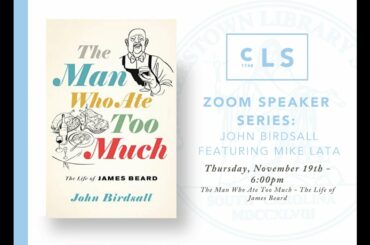 Zoom Speaker Series: John Birdsall featuring Chef Mike Lata