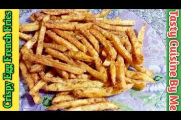 Crispy Egg French Fries Recipe |Anday Wali Fries|Street Food Gujranwala|Tasty Cuisine By Me
