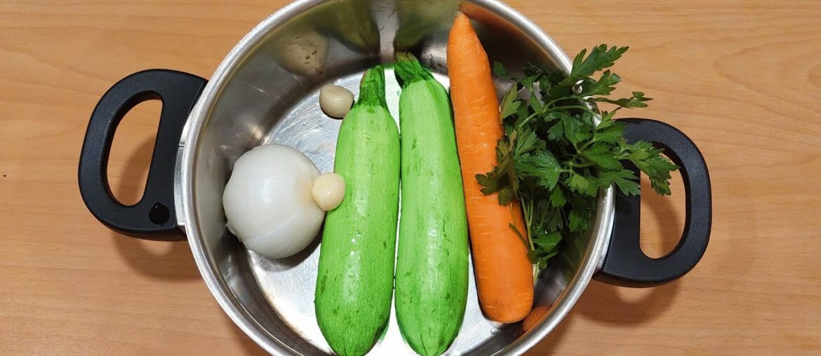 With only zucchini, carrot and onion i made this French Food - Easy and Quick Recipe