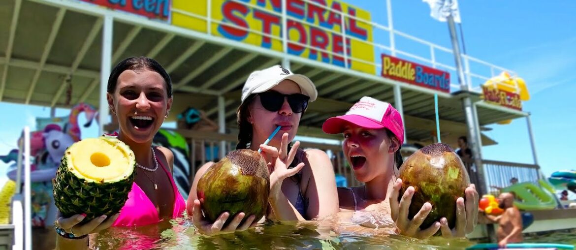 We buy Coconuts in the middle of the ocean!!! Crab Island Florida!! We buy Coconuts in the middle of the ocean!!! Crab Island Florida!!