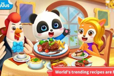 Baby Panda's French Restaurant - Learn About Dining Etiquette and Table Manners! | BabyBus Games