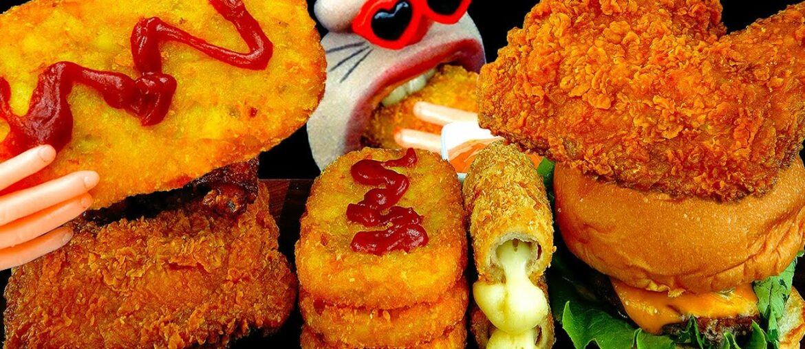 ASMR MUKBANG :) Mini Burger & French Fries & Chicken & Cheese Sticks Eating Show! ASMR MUKBANG :) Mini Burger & French Fries & Chicken & Cheese Sticks Eating Show!