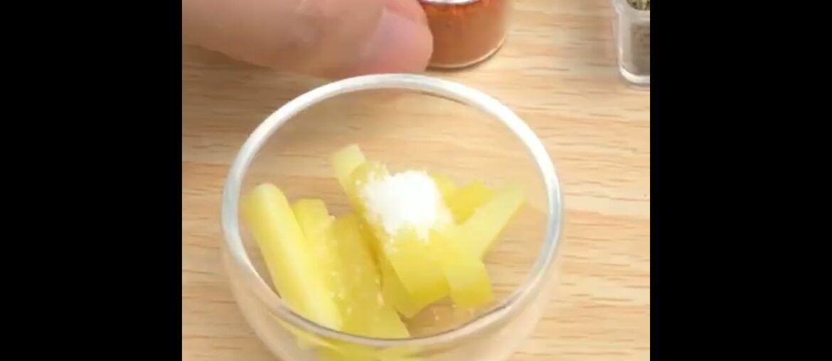 KFC French fries#shorts# food# crisphy fries# tiny real food# #DIY miniature cooking#YT shorts