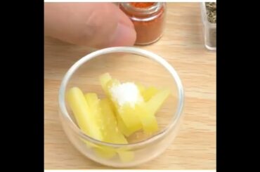 KFC French fries#shorts# food# crisphy fries# tiny real food# #DIY miniature cooking#YT shorts