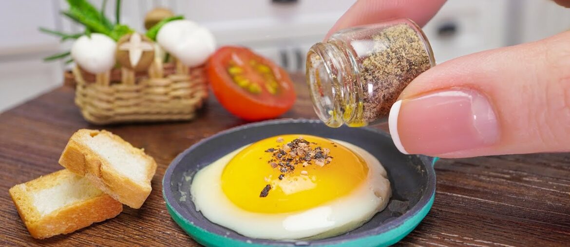 Yummy Miniature French Toast for Breakfast Recipe | ASMR Cooking Mini Food