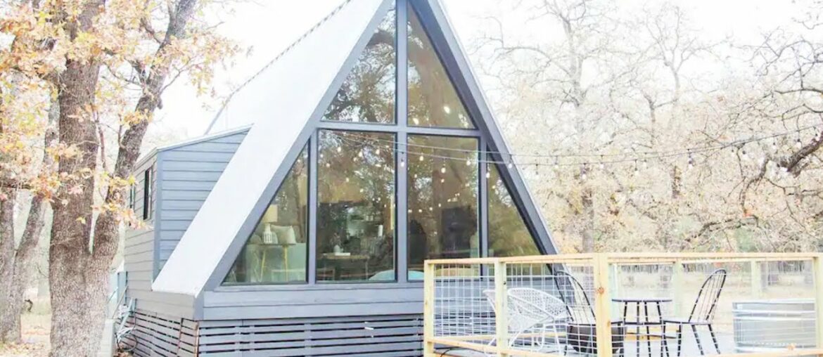 Amazing Modern Comal A-Frame Cabin on 17 Beautiful Acres