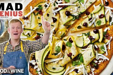 Justin Chapple Makes Socca with Zucchini and Olives | Mad Genius | Food & Wine