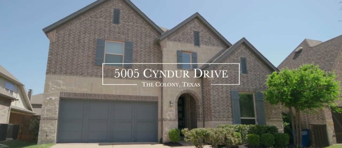 5005 Cyndur Drive The Colony TX 75056 Castle Hills Northeast Subdivision North Dallas Texas