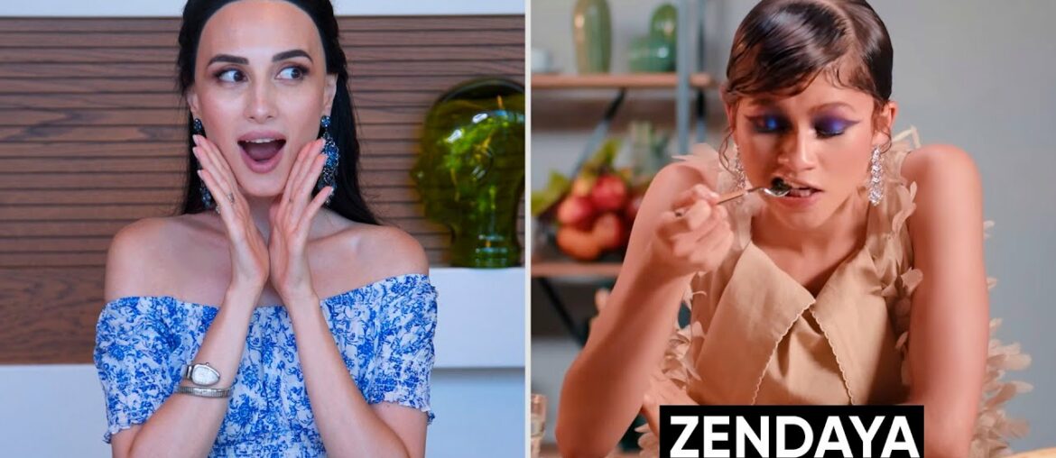 Dining Etiquette Reaction To Zendaya Eating Italian Food  For Vogue India | Jamila Musayeva