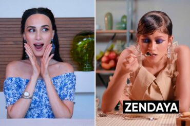 Dining Etiquette Reaction To Zendaya Eating Italian Food  For Vogue India | Jamila Musayeva