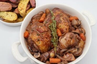 Coq Au Vin (Chicken Braised in Red Wine)