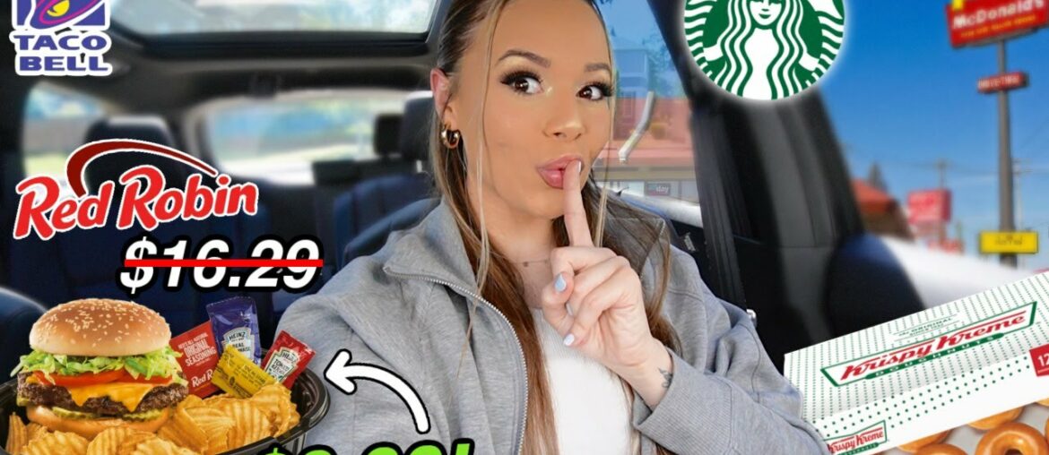 I Only Ate FREE FAST FOOD For 24 HOURS!! I Only Ate FREE FAST FOOD For 24 HOURS!!