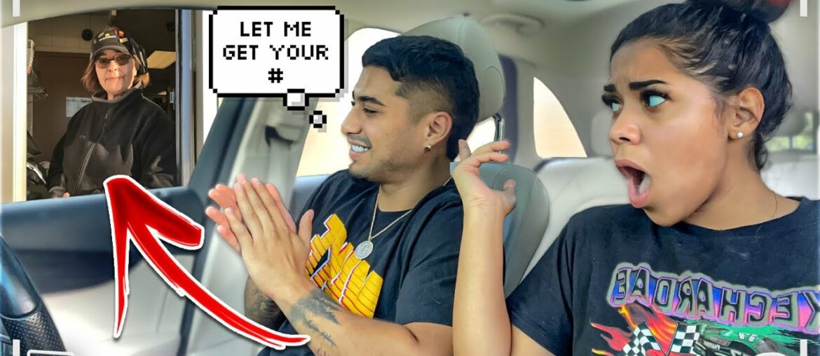 FLIRTING WITH DRIVE THRU EMPLOYEES IN FRONT OF MY GIRLFRIEND!! *BAD IDEA*