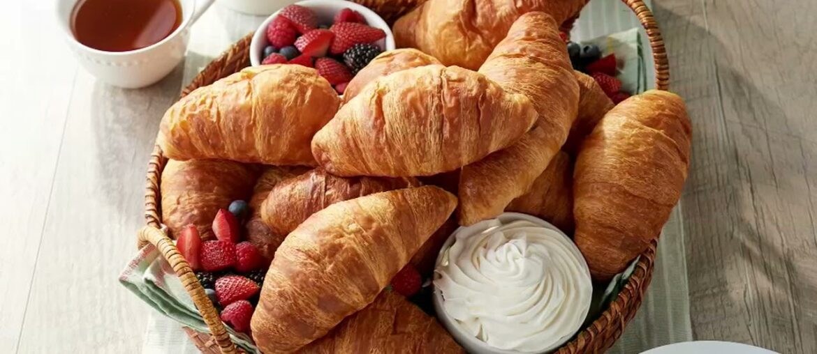 Authentic Gourmet 15 or 45 Large French Butter Croissants on QVC