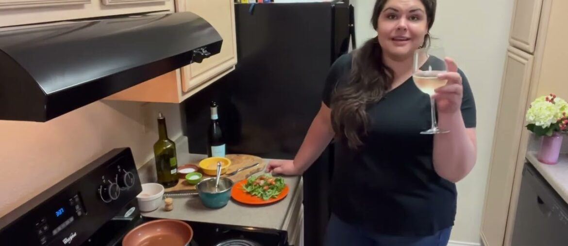 French omelette, an arugula side salad and La Marca prosecco