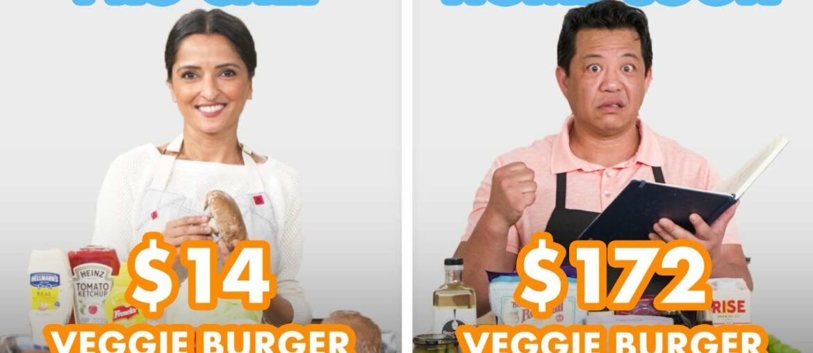 $172 vs $14 Veggie Burger: Pro Chef & Home Cook Swap Ingredients | Epicurious $172 vs $14 Veggie Burger: Pro Chef & Home Cook Swap Ingredients | Epicurious