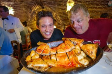 World’s OLDEST Restaurant!! SPANISH FOOD for 300 Years in Madrid, Spain!!