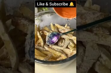 Masala french fries recipe | how to make crispy fries at home #short #shortsrecipes