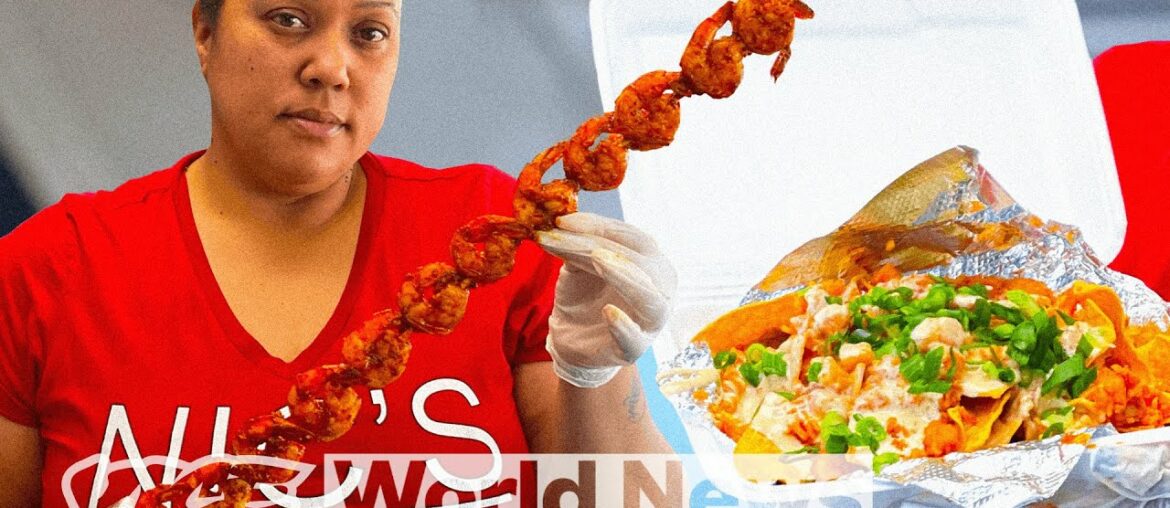 The Famous Shrimp on a Stick in Las Vegas