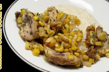 LEFTOVER CHICKEN CORN COOKUP