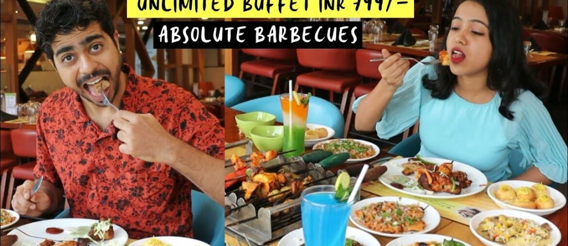 UNLIMITED VEG & NON VEG BUFFET | Absolute Barbecues Powai | Anagha Mirgal | Indian Food | Food Vlog UNLIMITED VEG & NON VEG BUFFET | Absolute Barbecues Powai | Anagha Mirgal | Indian Food | Food Vlog