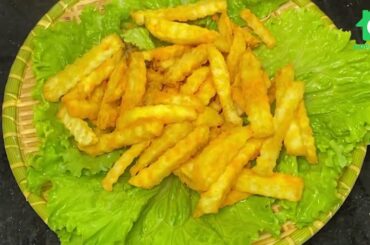 Delicious Making French Fries At Home And Cheese Powder